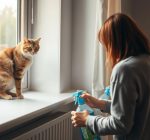 Jak bezpiecznie sprzątać mieszkanie z kotem?