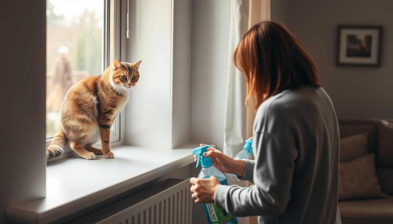 Jak bezpiecznie sprzątać mieszkanie z kotem?