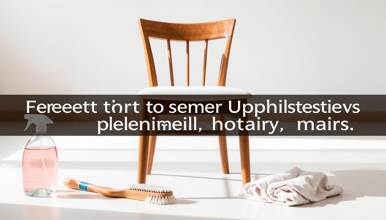 Skuteczne sposoby na czyszczenie tapicerki krzeseł
