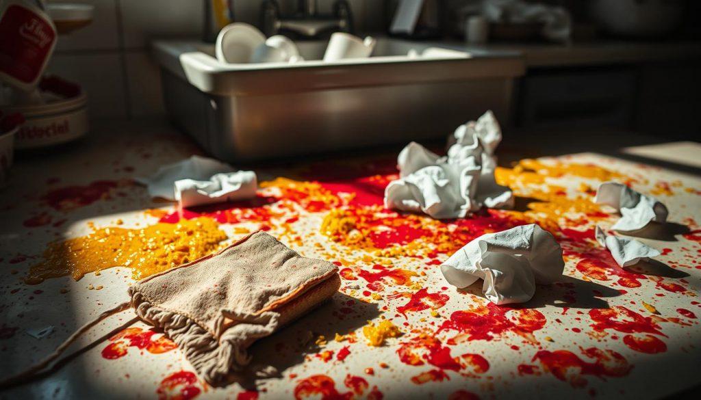 Błędy przy usuwaniu plam owocowych